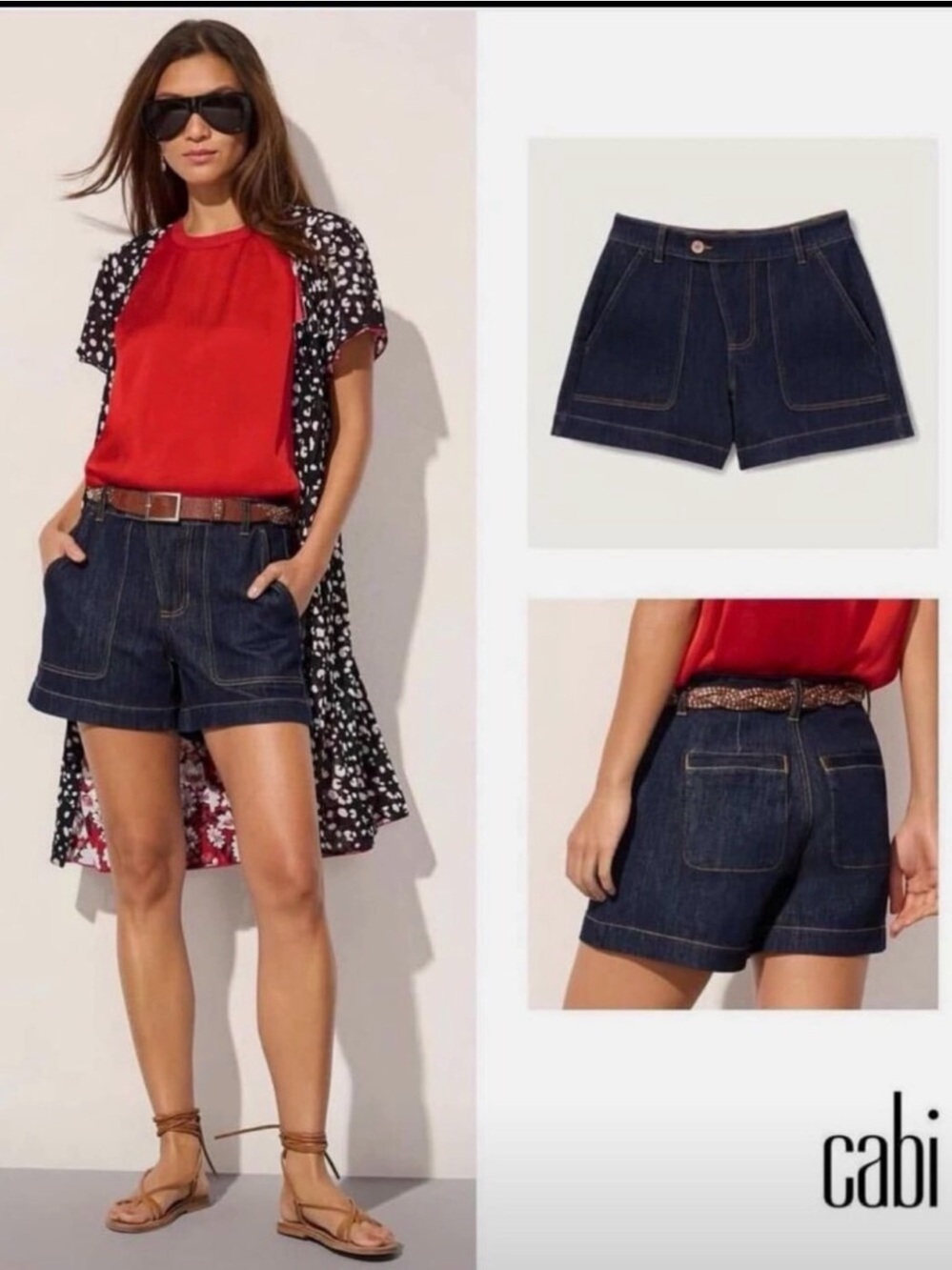 Cabi Tomboy Short #6637 Deep blue denim